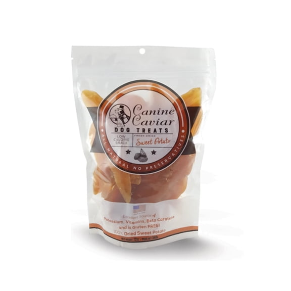 Canine Caviar Dried Sweet Potatoes Dog Treats - 6 oz