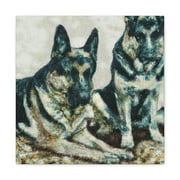 "Canine Companion Pointillism" - Canvas