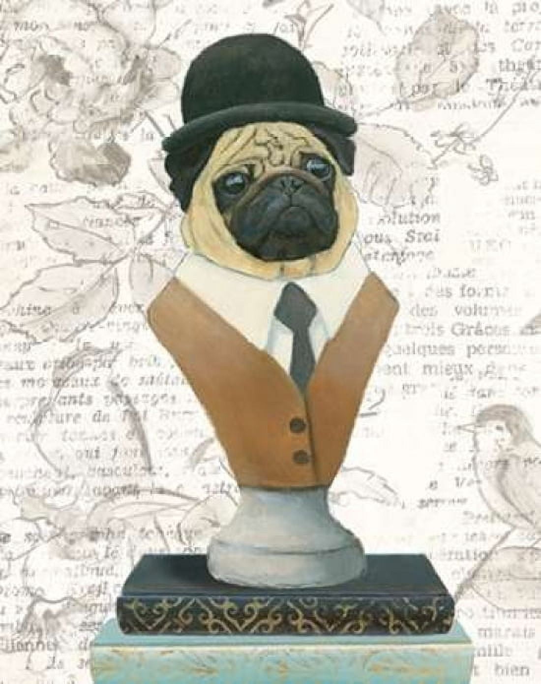 Canine Couture Newsprint III Canvas Art - Emily Adams (22 x 28)