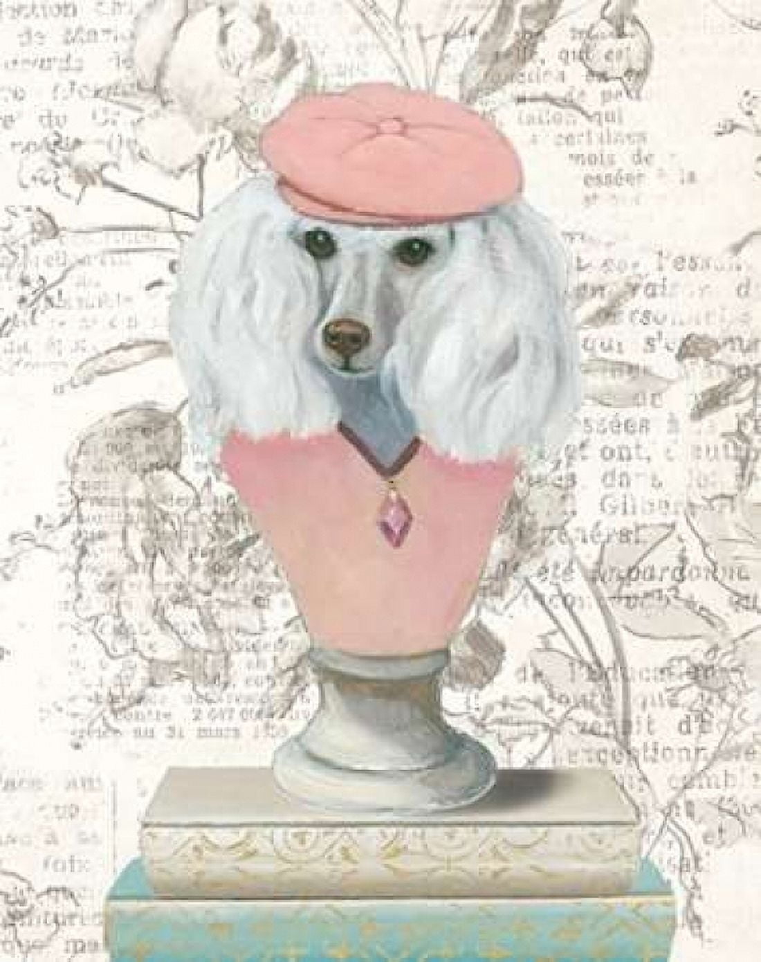 Canine Couture Newsprint IV Canvas Art - Emily Adams (22 x 28)