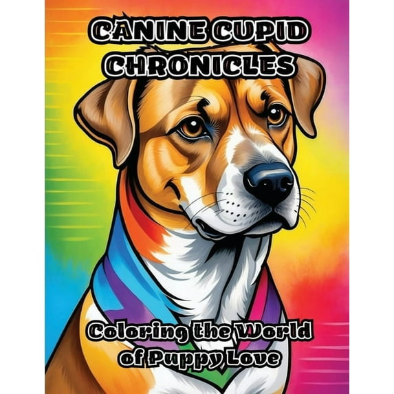 Canine Cupid Chronicles: Coloring the World of Puppy Love, (Paperback)