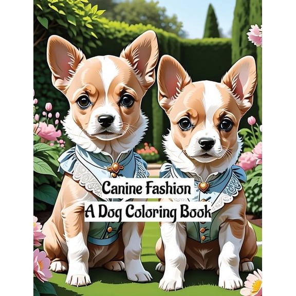 Canine Fashion: A Dog Coloring Book, (Paperback)