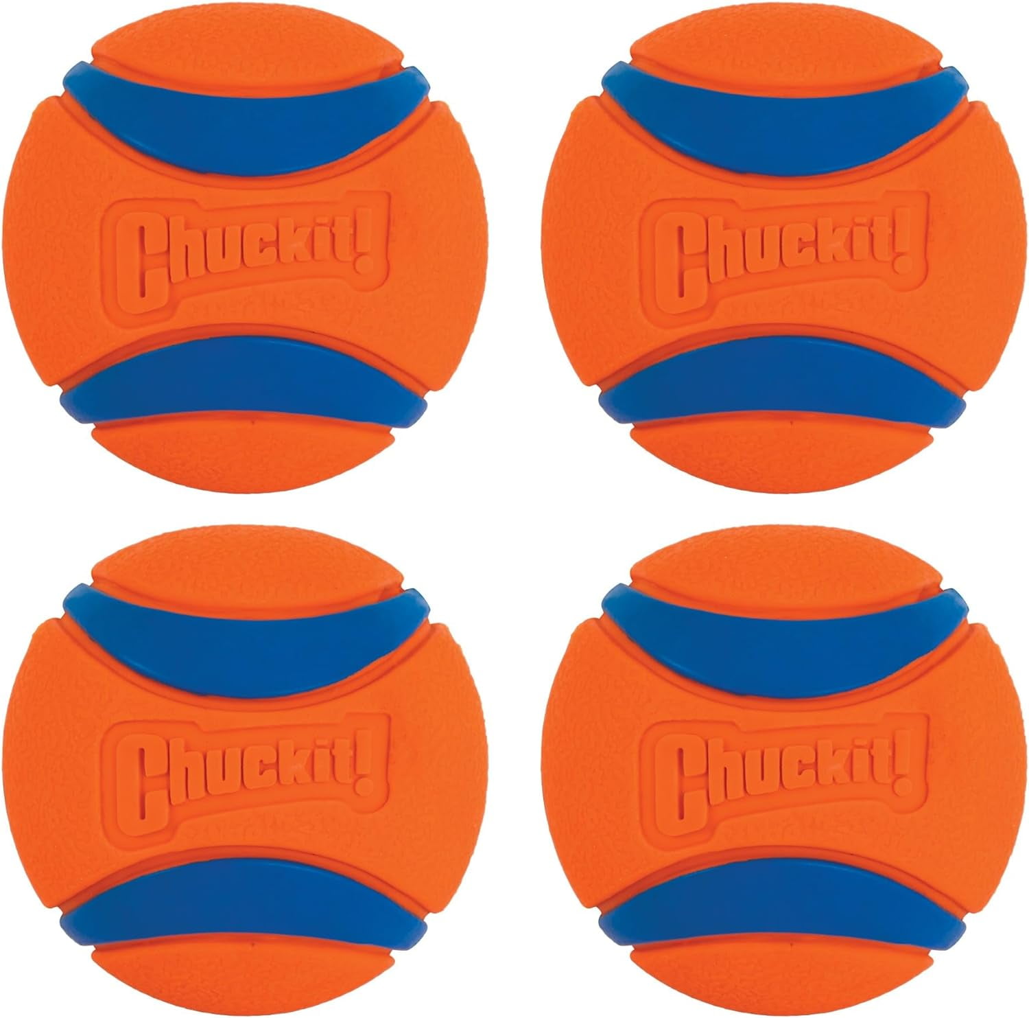 Petmate Ultra Dog Toy Ball 2.5 Rubber Dog Ball for Medium Breeds 20 60 lbs 4 Pack Walmart