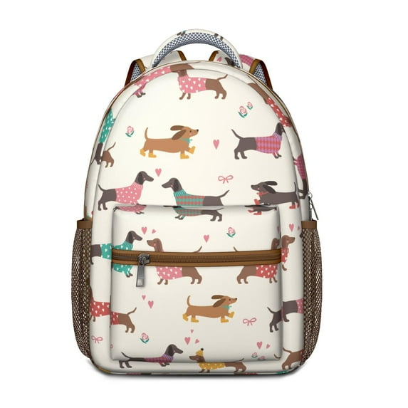 Canine Print Waterproof School Bag - Versatile & Functional for Daily Use