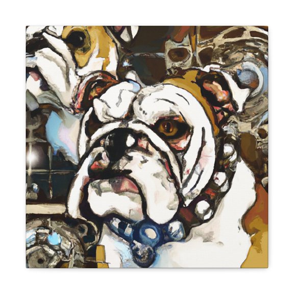"Canine Steampunk Glory" - Canvas