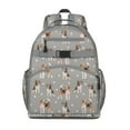 thumbnail image 1 of Canine backpack with cute puppy and bone patterns, lightweight, practical, perfect for daily school or gifting, 1 of 6
