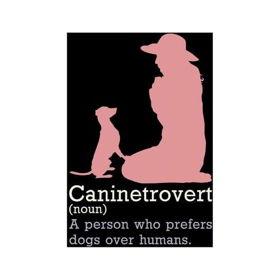 Caninetrovert: 120 Pages I 6x9 I Graph Paper 4x4 I Funny Introvert Animal, Dog Cat Gifts I Apparel Paperback 1081965347 9781081965341 Funny Notebooks