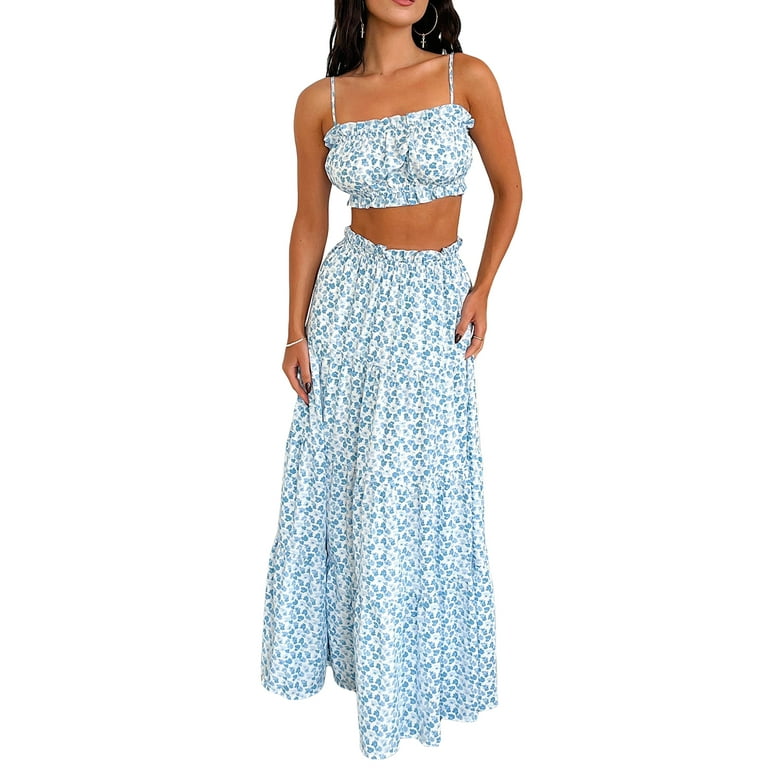 Red flowy sales crop top