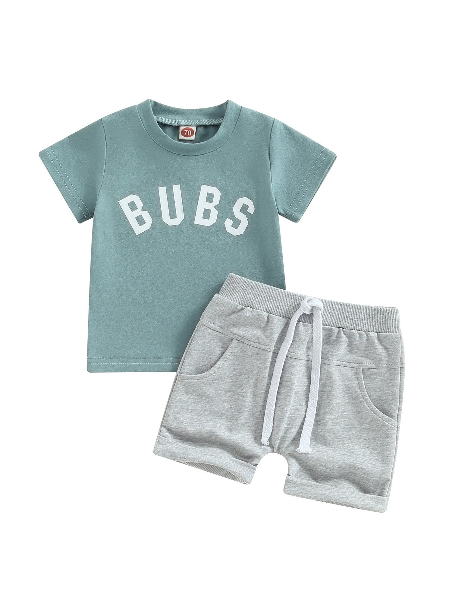 Baby Boys Animal Print “Have a Nice Day” Summer 3-Piece Shorts Set with Cap main image 1