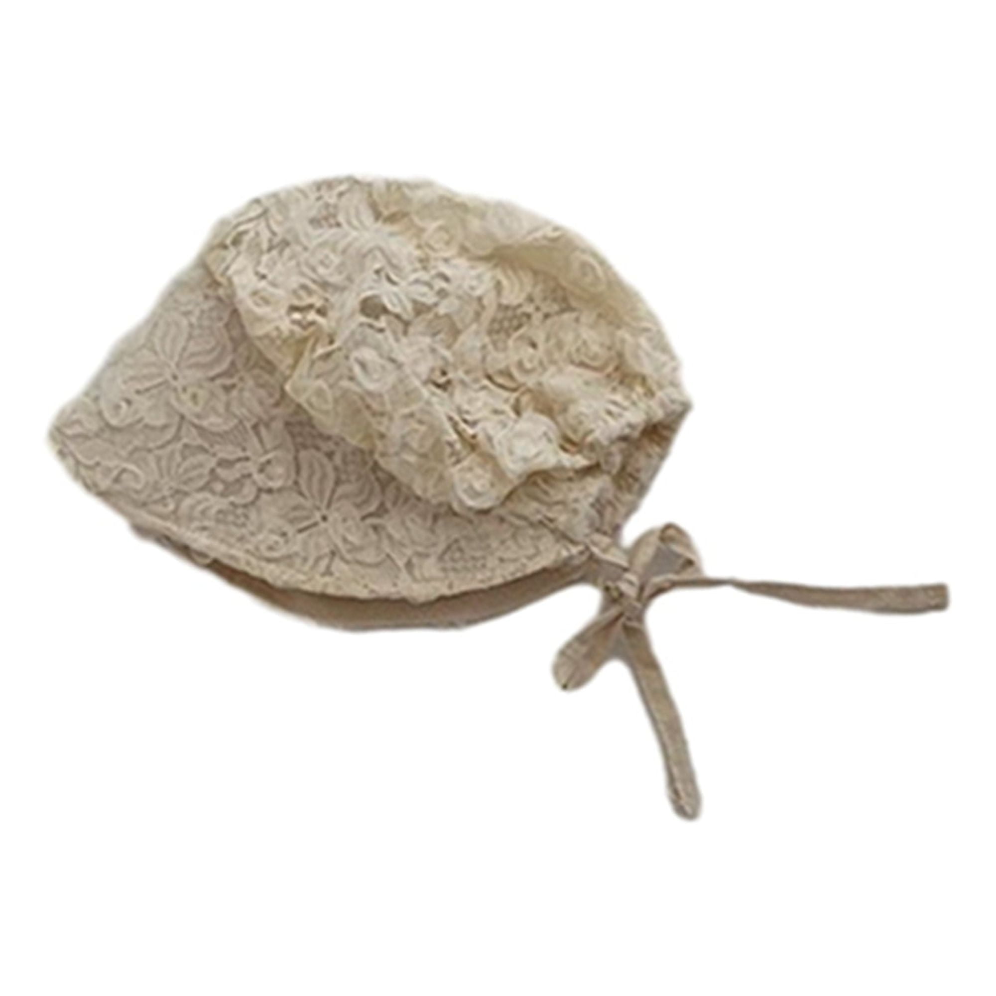 Canis Baby Girl Lace Flower Sun Hats Christening Caps