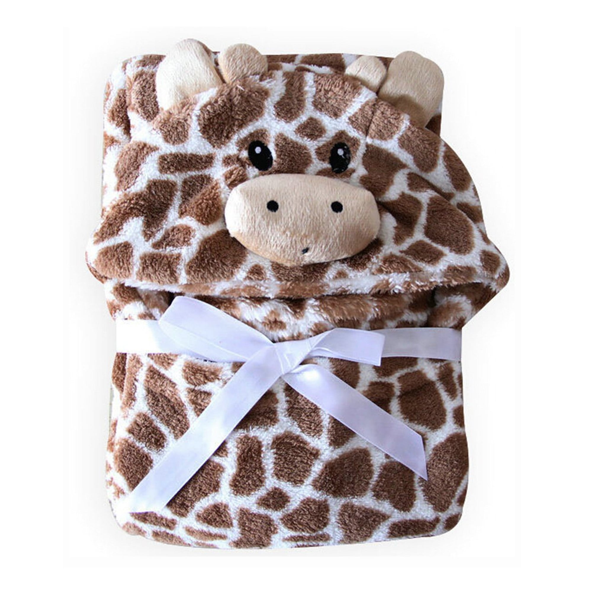 Canis Cartoon Baby Infant Newborn Soft Flannel Washcloth, Hooded Bath