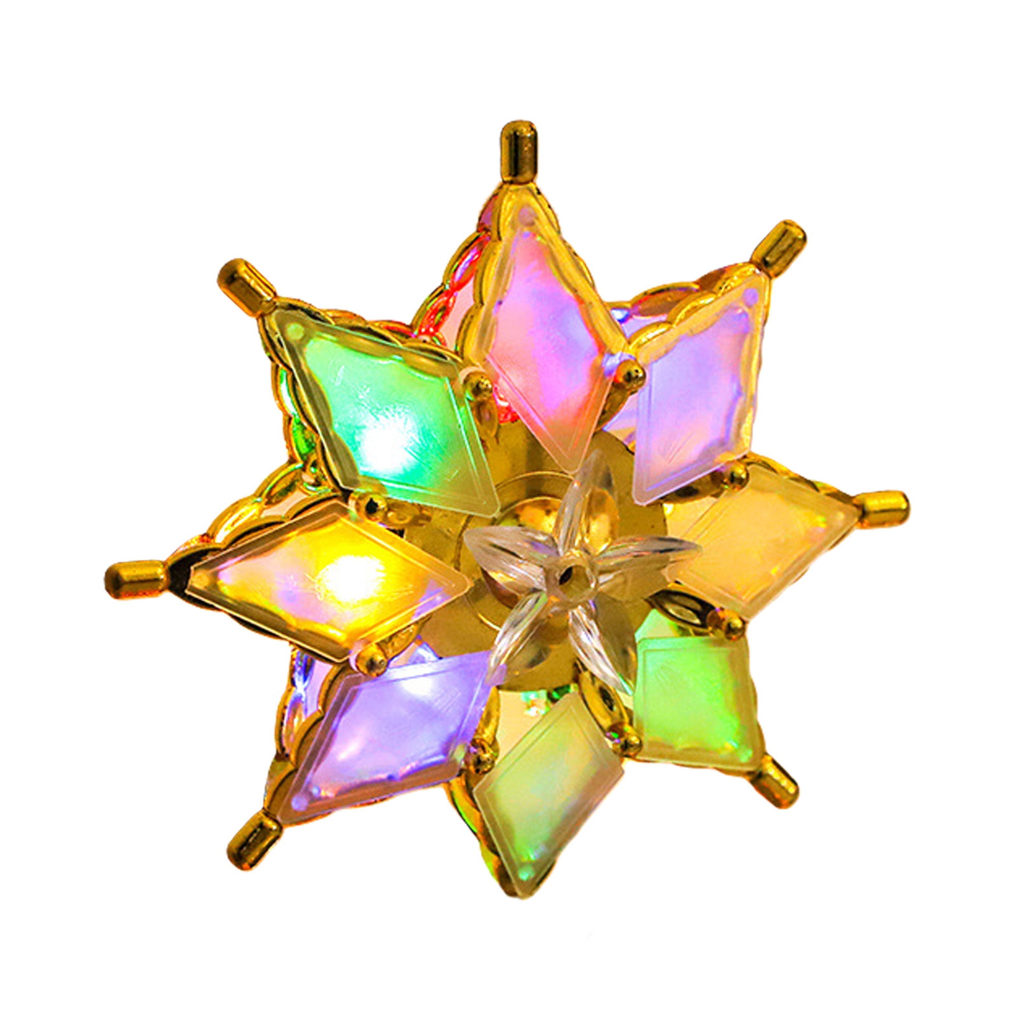 Canis Christmas Star Tree Topper with LED Lights, Led Star Tree Topper Light
