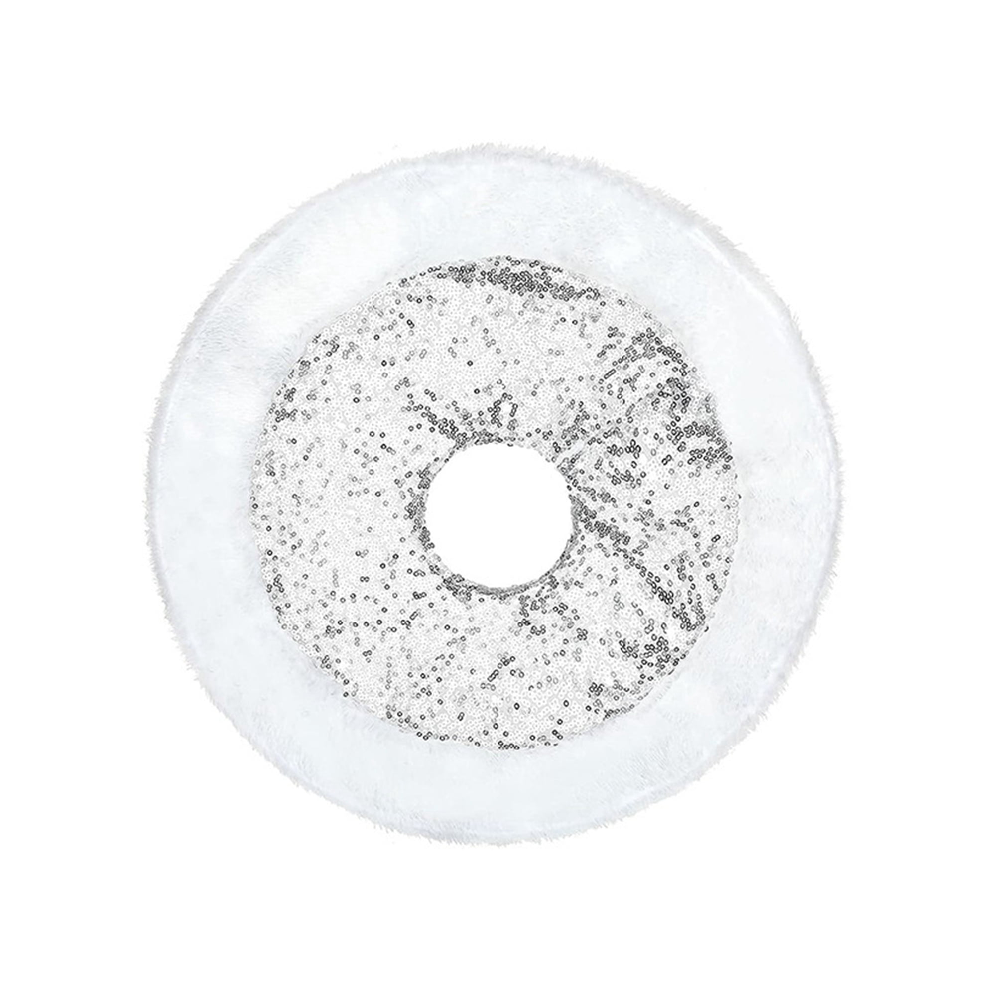 Canis Christmas Tree Skirt for Mini Trees with Shimmering Sequins and