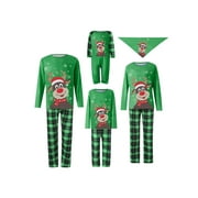Canis Holiday Christmas Family Pajamas Matching Set Moose Xmas Pjs for Couples and Kids Baby Sleepwear