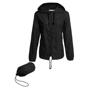 Canis Lightweight Waterproof Packable Windbreaker Jacket, Sizes S-XXL (Women's)