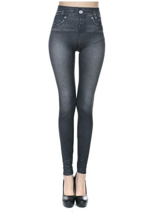 Women's Butt Lifting Jegging Jeans High Waist Stretch Skinny Pencil Jeans  Slim Fit Comfy Tapered Denim Pants Trousers (Small,Black)