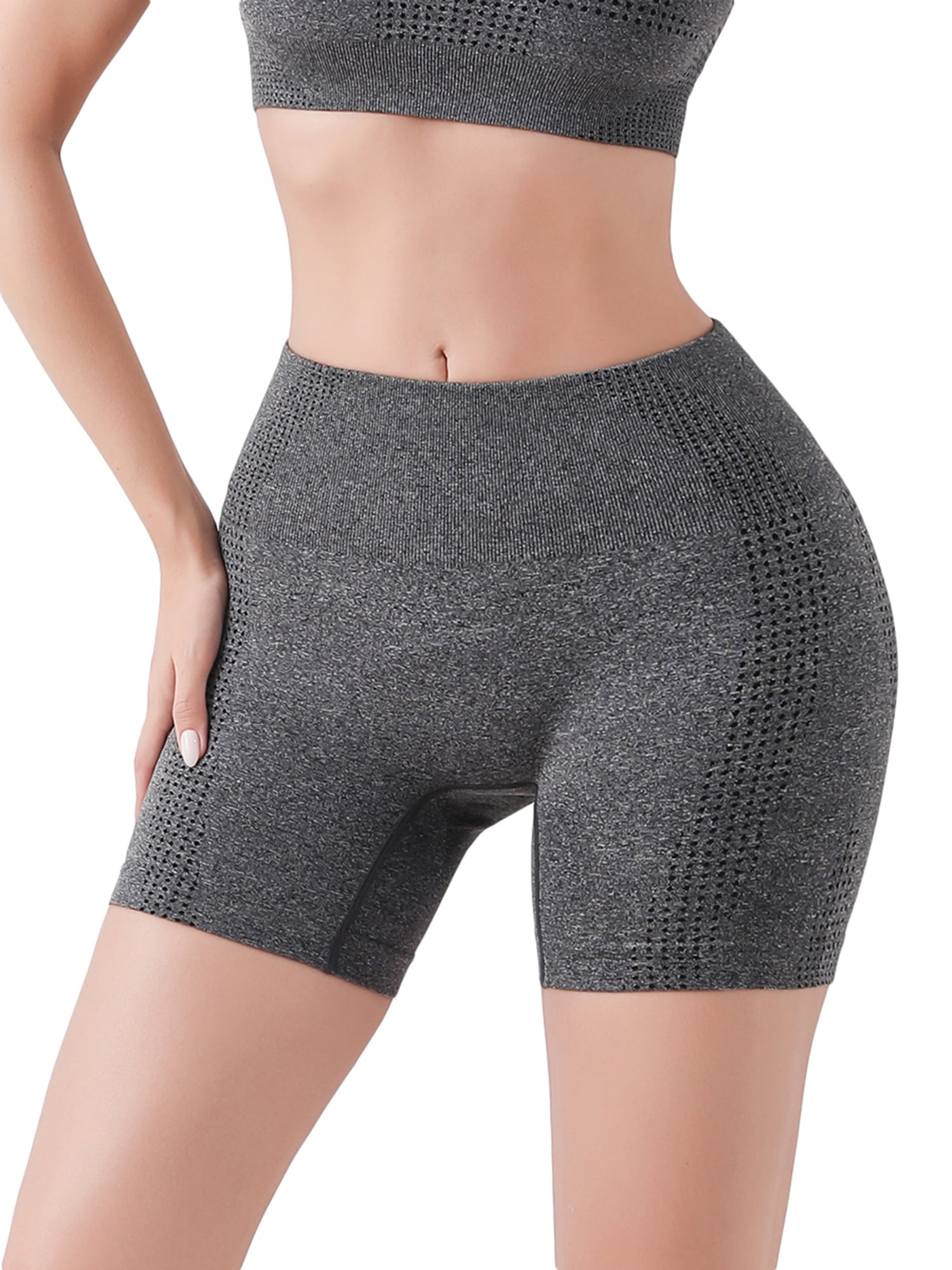 SHAPERIN Women Seamless Butt Lifter Padded Lace Panties Enhancer Underwear  Shorts