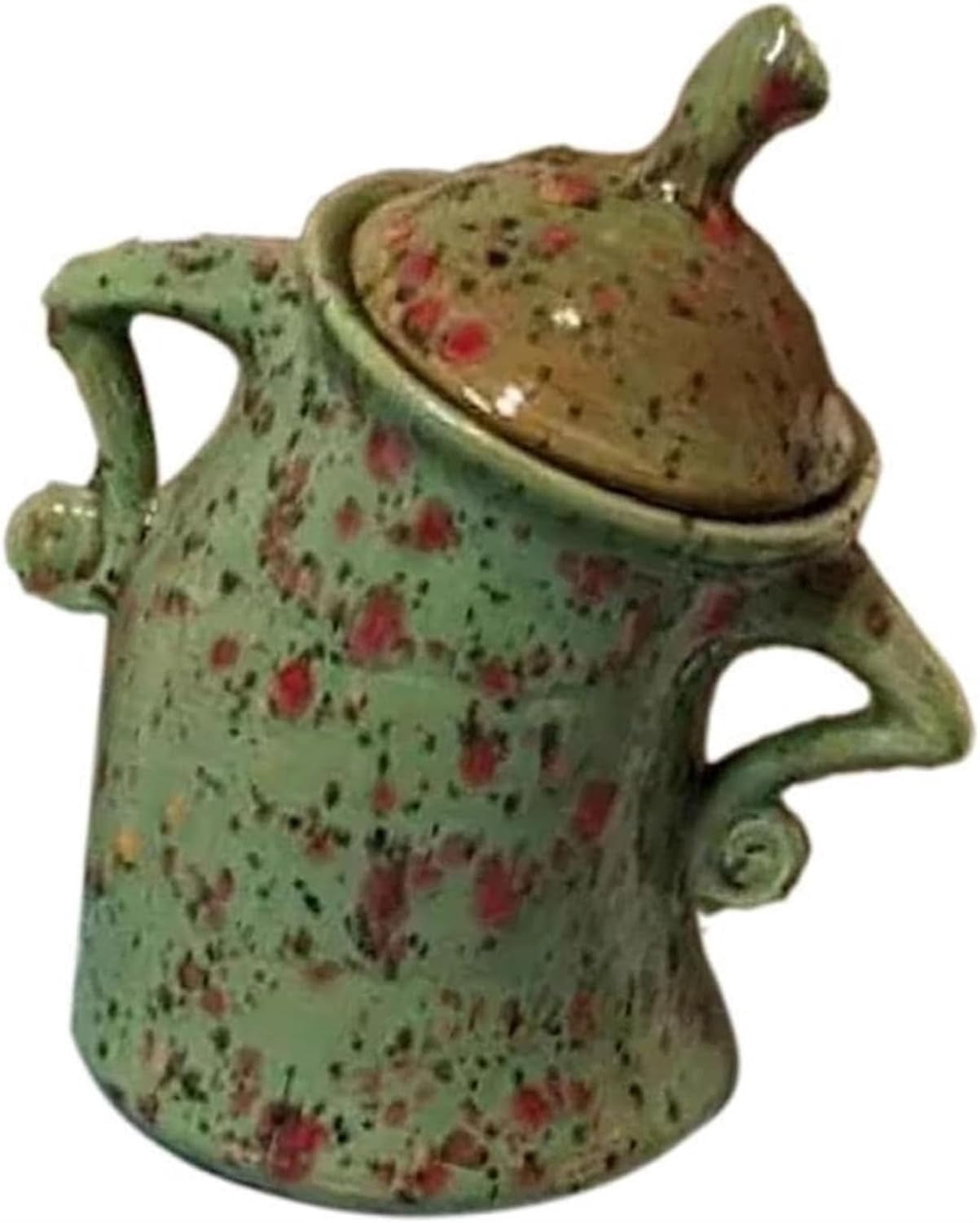 Canister With Attitude – Large Ceramic Storage Jar With Spoon & Airtight Lid For Coffee, Tea, Sugar, Spices (Cyan)