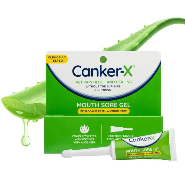 CankerX Mouth Sore Gel, Fast Pain Relief & Healing for Canker Sores