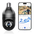 thumbnail image 1 of Cankypu 2.4GHz Light Bulb Security Camera 1080P Security Cameras Wireless Outdoor Indoor 360°Color Night Vision, Motion Detection, Audible Alarm, Two-Way Talk, Easy Installation, 1 of 9