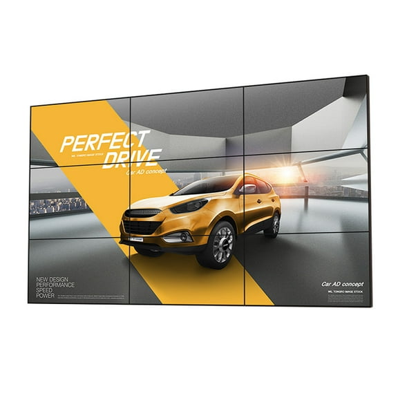 Canlarriz 55 inch FHD Commercial Video Wall Display, 3.5mm Ultra Narrow Bezel to Bezel, 700 Nits Brightness, 24/7 Industrial Performance, Free Software Controller, Front Access