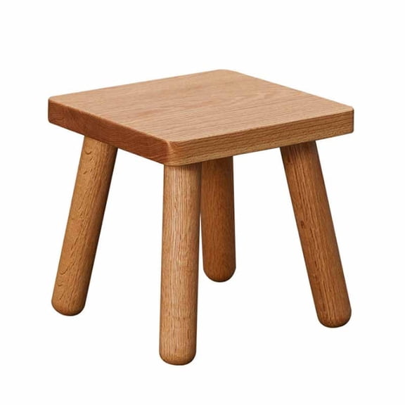 Canming Wooden Step Stool for Adults, Small Wooden Stool for for Kitchen Bathroom Livingroom, Square Stool Sitting Stool 9.139.1310.23