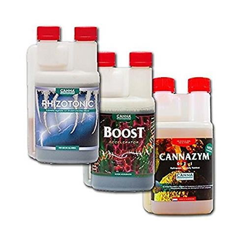 Canna CannaBoost - 250mL + Canna Cannazym - 250mL + Canna Rhizotonic - 250mL