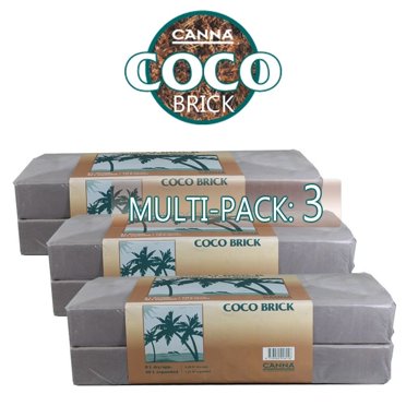 CANNA Coco Brick – 40L Compressed Coco Coir Grow Medium, 12lb