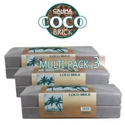 Canna Expandable Coco Brick Compressed Canna Coco Medium - 40L - 3 Pack