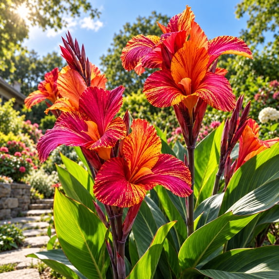 Canna, Low Maintenance - Ideal for Beds Borders, Plant Pots & Planters