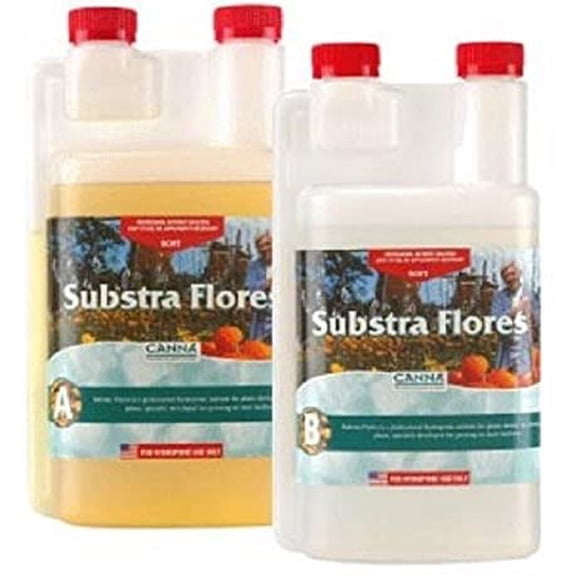 Canna SUBSTRA FLORES SOFT A & B 1-Liter 1L Base Nutrient BloomFREE PIPETTE /&supplier-house_of_hydroponics