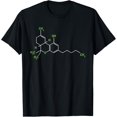 Cannabis Shirt Weed Pot Molecule THC Marijuana Stoner Gift T-Shirt ...