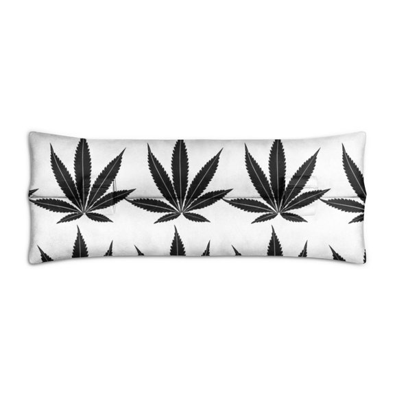 Cannabis Themed Seat Belt Pillow - Post Surgery Chest Protector with Hemp Leaf Pattern for Mastectomy & Rib Fracture Recovery