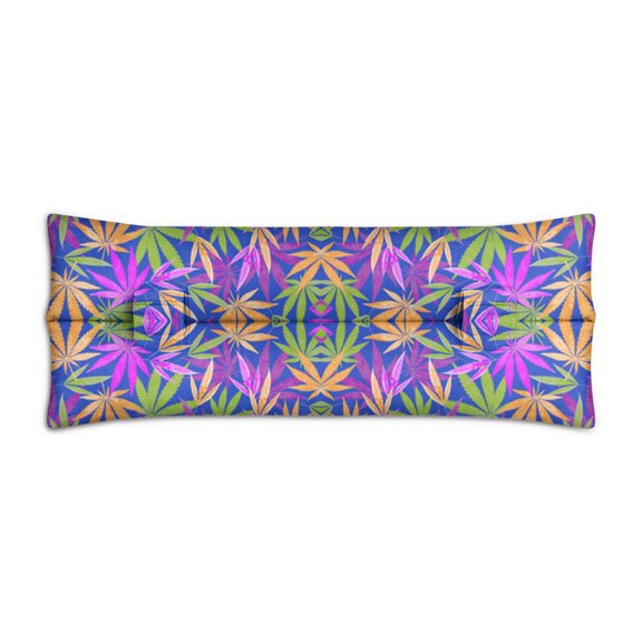 Cannabis Themed Seat Belt Pillow - Post Surgery Chest Protector with Hemp Leaf Pattern for Mastectomy & Rib Fracture Recovery