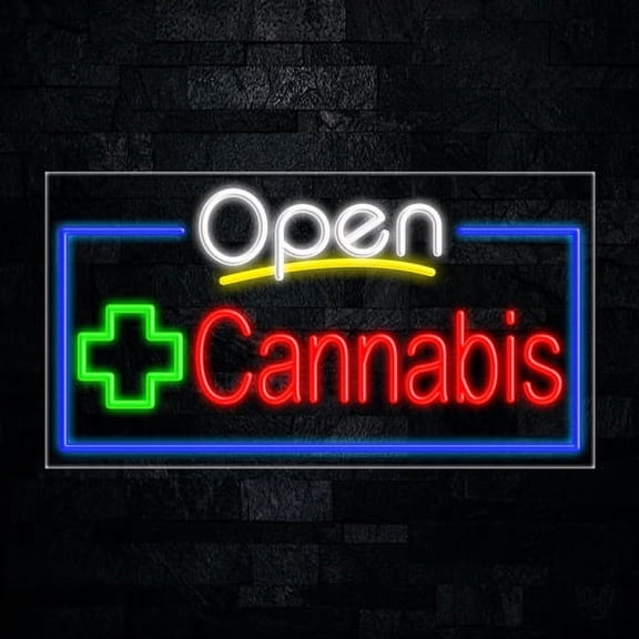 CannabisLED Neon Sign 33"L x 18"H #35641