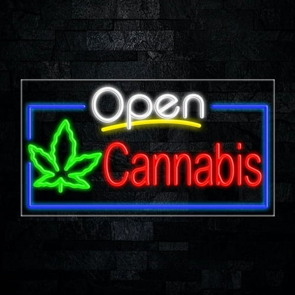 CannabisLED Neon Sign 33"L x 18"H #35642