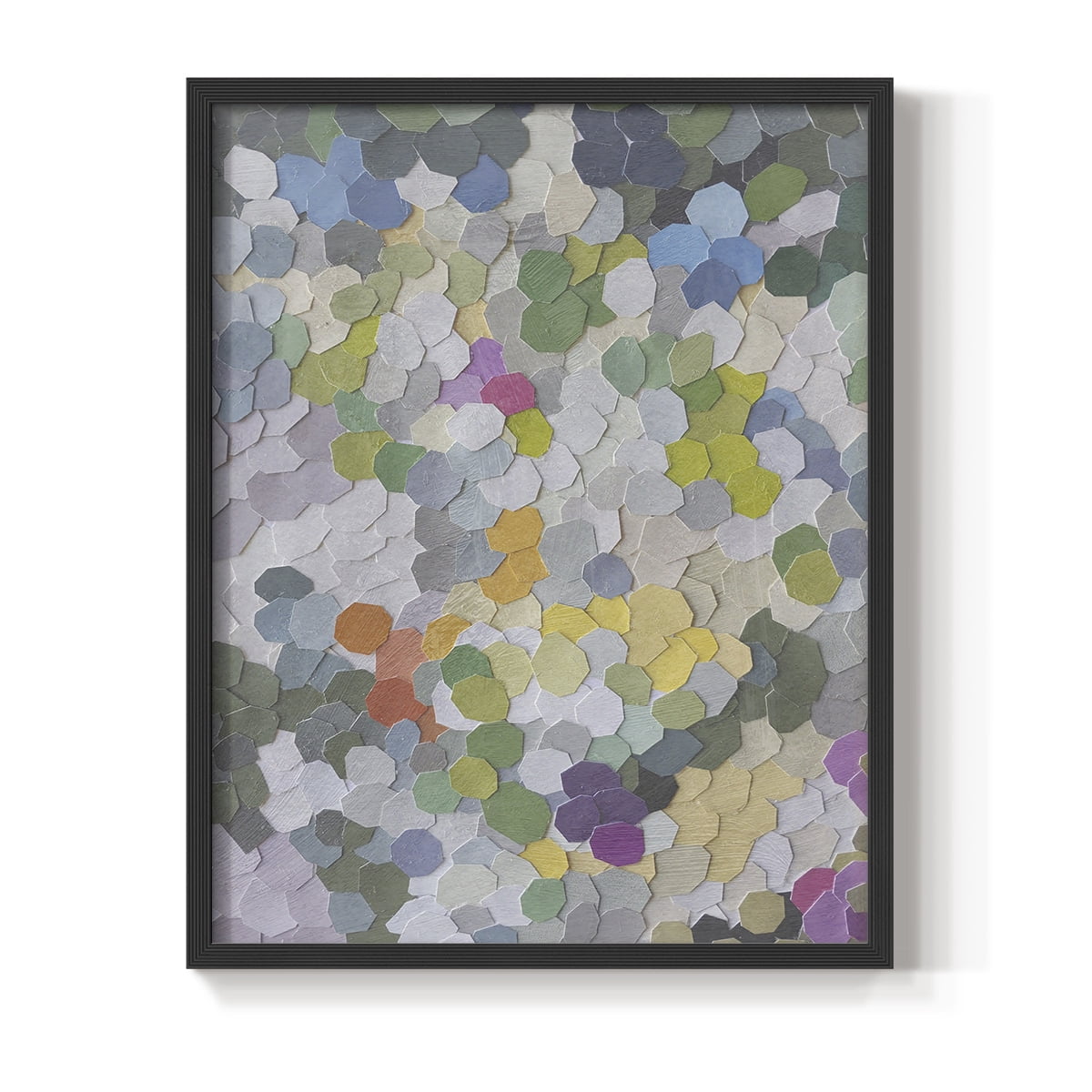 Canne Garden Framed Print in Black Solid Wood Framed Print No Nail Hanging
