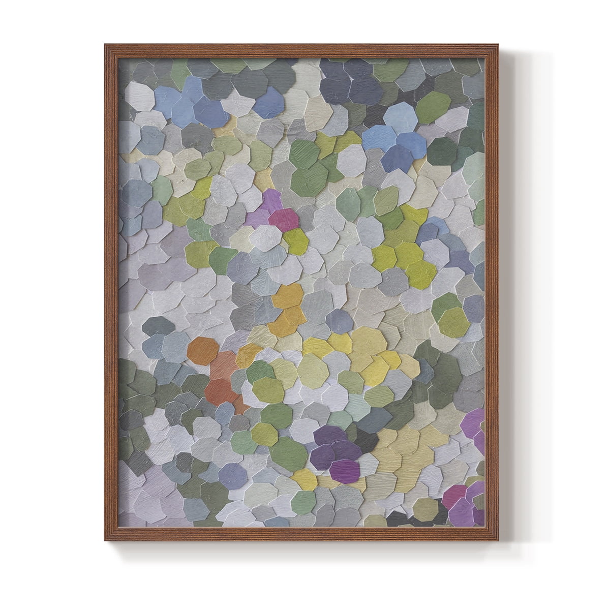 Canne Garden Framed Print in Brown Solid Wood Framed Print No Nail Hanging