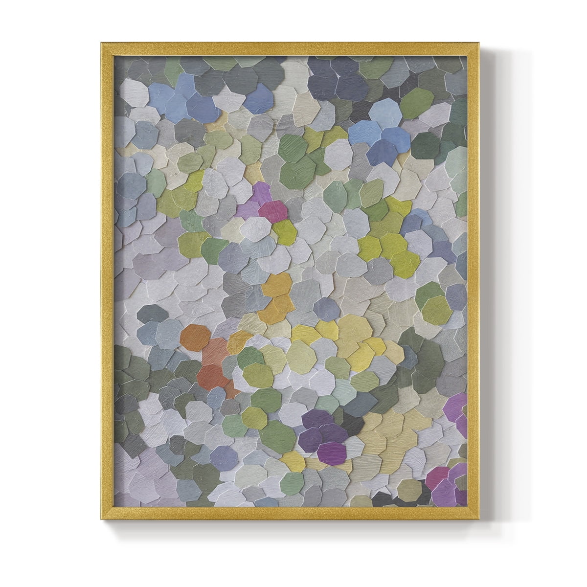 Canne Garden Framed Print in Gold Solid Wood Framed Print No Nail Hanging