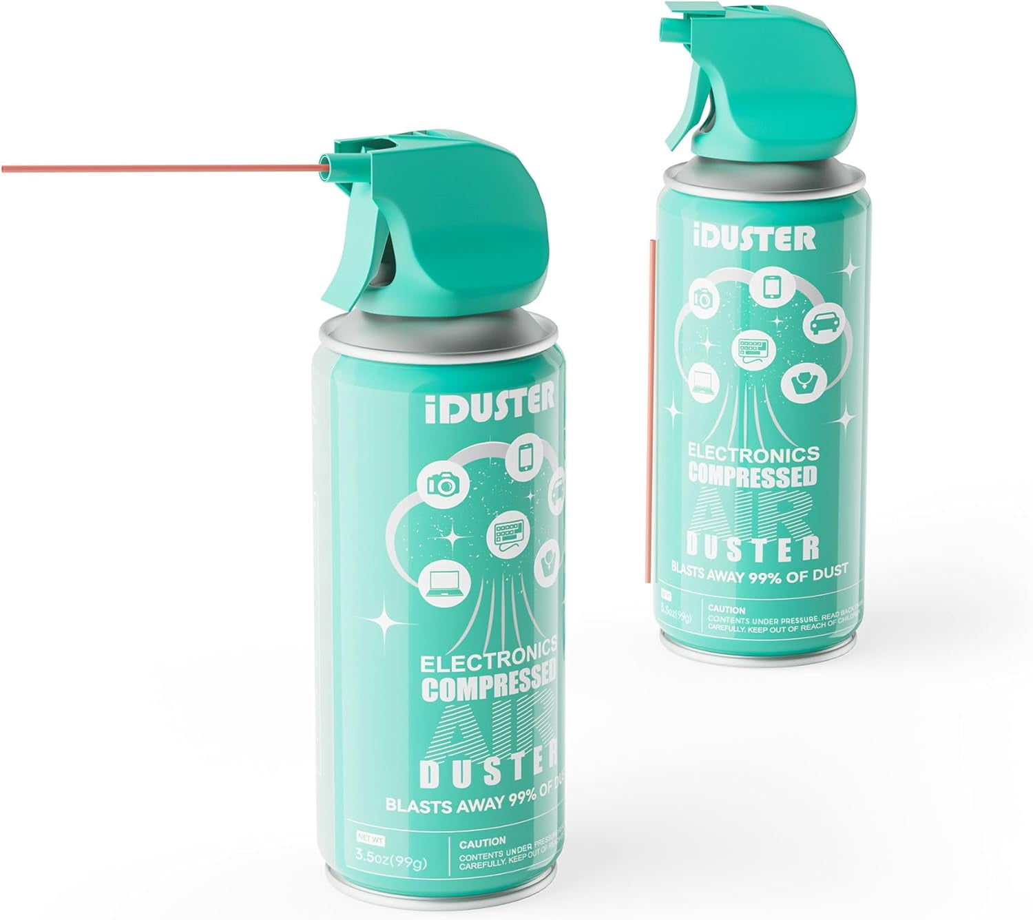 Canned Air Duster Spray for Computers - 3.5oz Keyboard Cleaner 2PCS