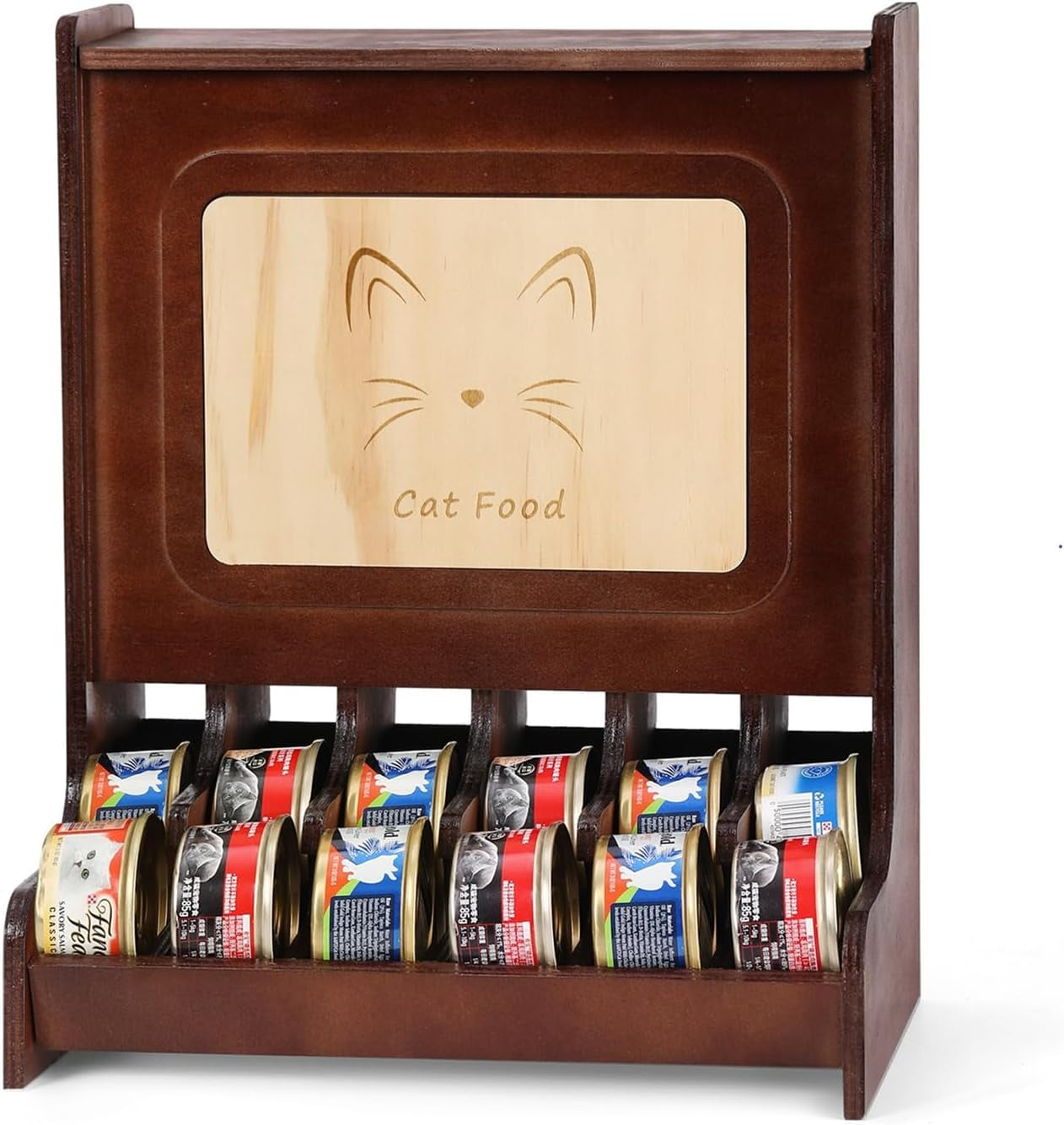 Canned Cat Food Dispenser for 3 oz Cans, Wet Cat Food Organizer,Can Cat