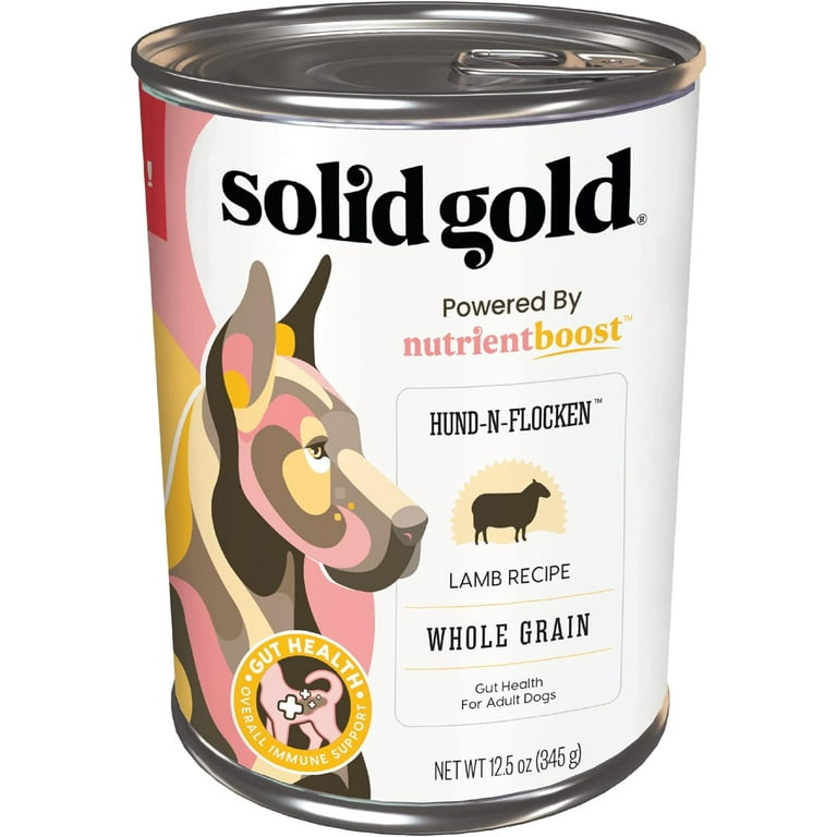 Canned Dog Food for Adult Senior Dogs Nutrientboost Hund N Flocken Made with Real Lamb and Healthy Whole Grains High Calorie High Protein Wet Dog Food 6ct 12.5oz Cans Walmart