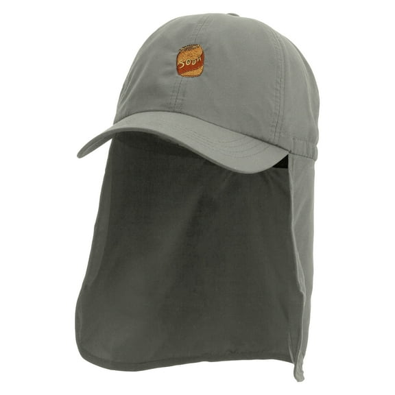 Canned Fizzy Soda Embroidered Flap Hats - Grey OSFM