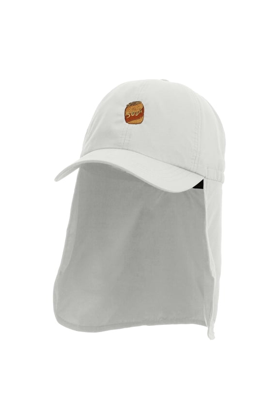 Canned Fizzy Soda Embroidered Flap Hats - White OSFM