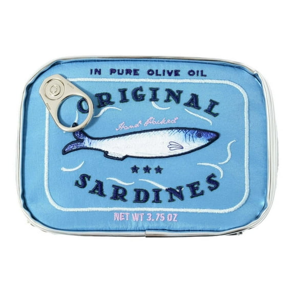 Canned Sardines Makeup Bag, Funny Sardine Tin Fish Cosmetic Bag, Creative Cute Makeup Bag Cute Pencil Case Pouch, Coquette Make up Pouch for Women