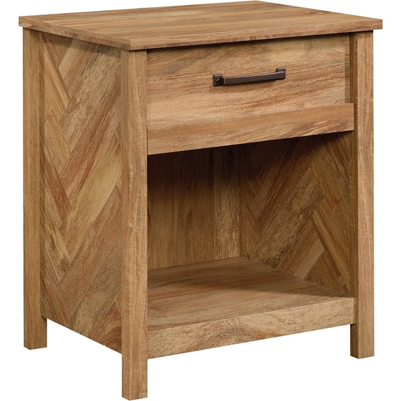 Cannery Bridge Night Stand with Spacious Drawer, Nightstand for Bedroom, Sindoori Mango Finish