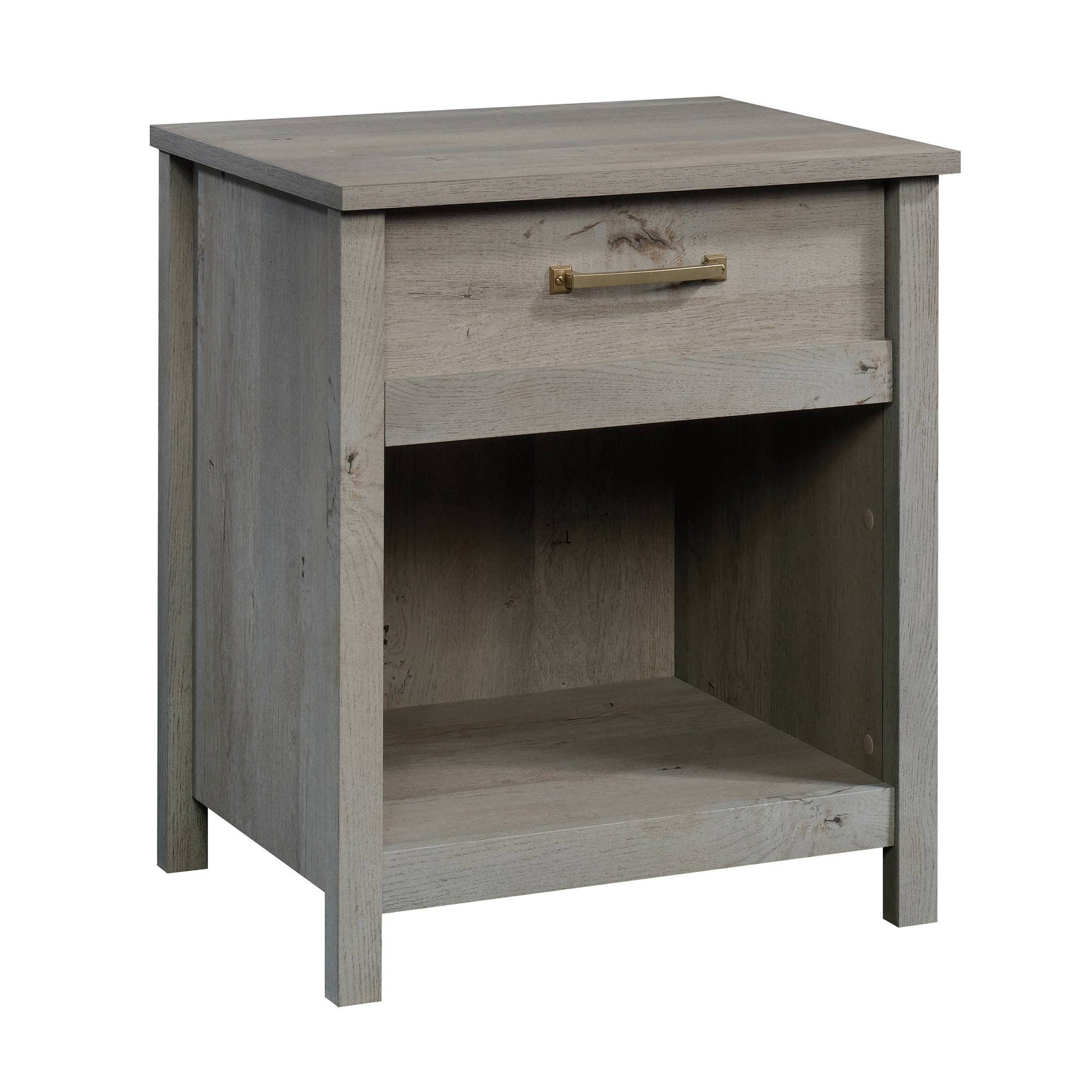 Mystic Oak Vintage-Inspired Nightstand with Storage Drawer