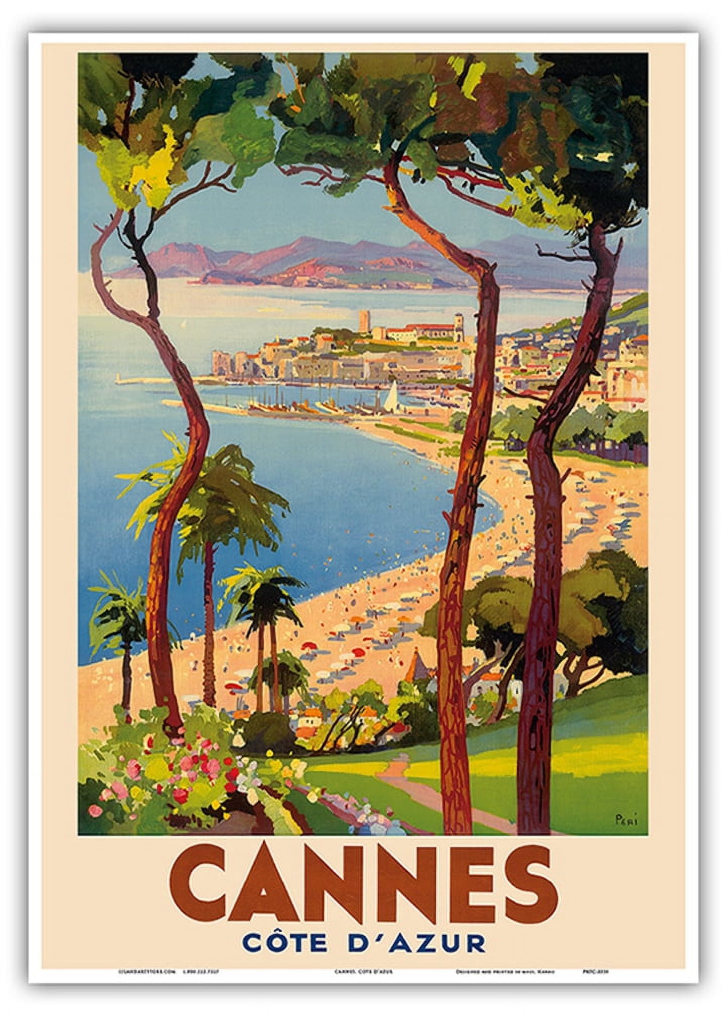 専用 ツアーブック+ポスター Cannes-C-te-d-Azur-France-
