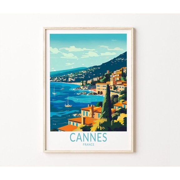 Cannes France Riviera City Travel Home Decor