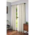 thumbnail image 1 of Cannes Rod Pocket Linen-Like Curtain Panel 56" x 63" in Ivory, 1 of 2